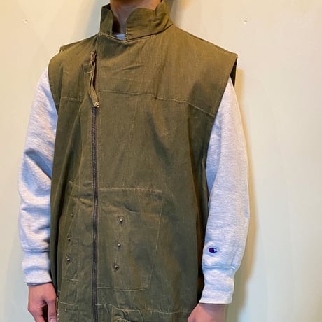1940's British Military Green Denim Vest