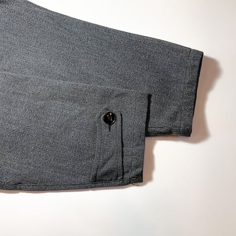 1940〜50's French Unknown Black Chambray Atelier Coat Deadstock