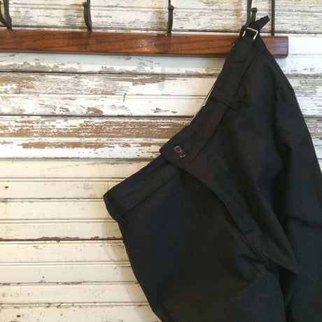 1990's Unknown Black China Trousers Deadstock