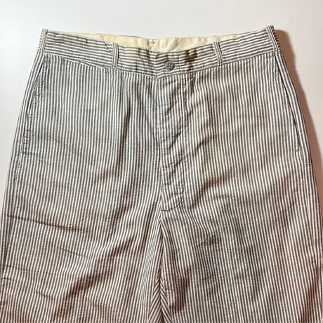 1940〜50's Unknown Seersucker Trousers Deadstock
