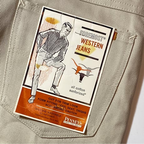 1960's FOREMOST Tapered Pants Deadstock