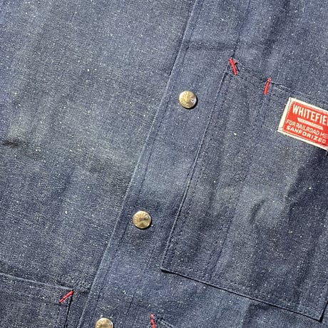 1960's WHITE FIELD Denim Coverall Deadstock