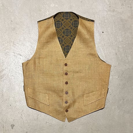 1960's The Oxford Shop Inc. Linen Vest