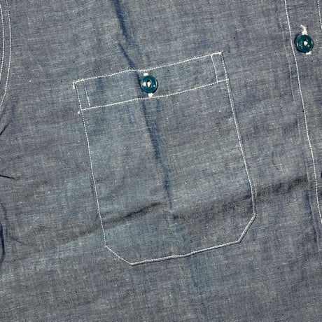 1950's US.NAVY Chambray L/S Shirt Deadstock