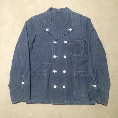 1970's French Unknown Dungaree Cook Jacket