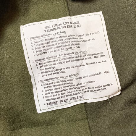 1970's US.ARMY M-65 Mods Coat Full Set Deadstock