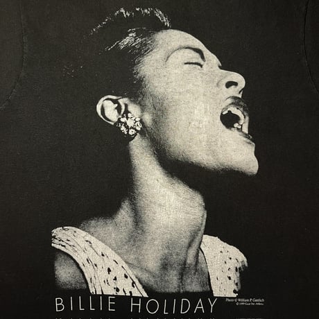 1990's FRUIT OF THE LOOM BILLIE HOLIDAY Printed Tee