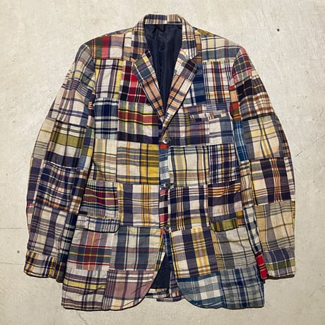 1960's Martin Eastman Ltd Indian Madras Patchwork Tailored Jacket