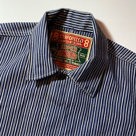 1940's STANDARD OVERALL MFG.CO. Random Hickory Coverall Deadstock
