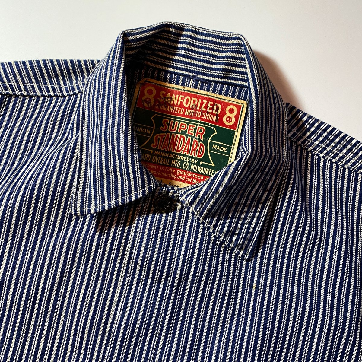 1940's STANDARD OVERALL MFG.CO. Random Hickory