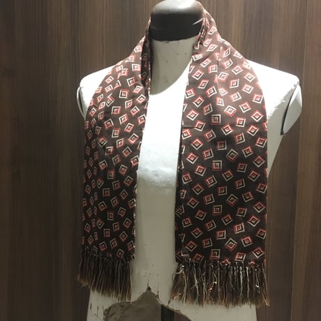 1950's Unknown Atomic Pattern Rayon Scarf