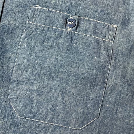 1960's US.NAVY Chambray L/S Shirt