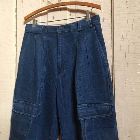 1980's HARBOR ONE Denim Cargo Pants Deadstock