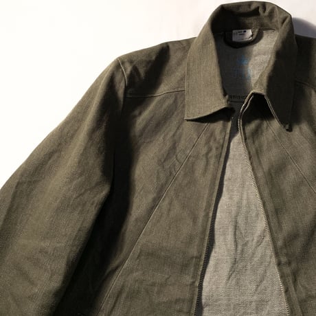 1960's〜 British Green Denim Prisoner Jacket