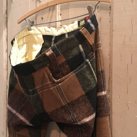 1960's MILLER Wool Lowrise Tapered Pants Deadstock