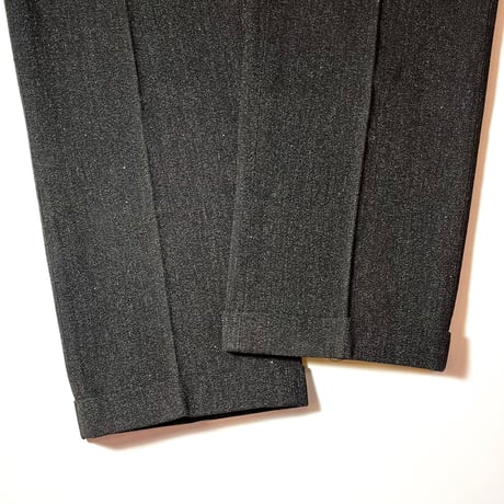 1940's Unknown Black Covert Trousers Deadstock
