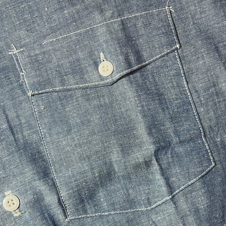 1970's Dickies Chambray L/S Shirt Deadstock