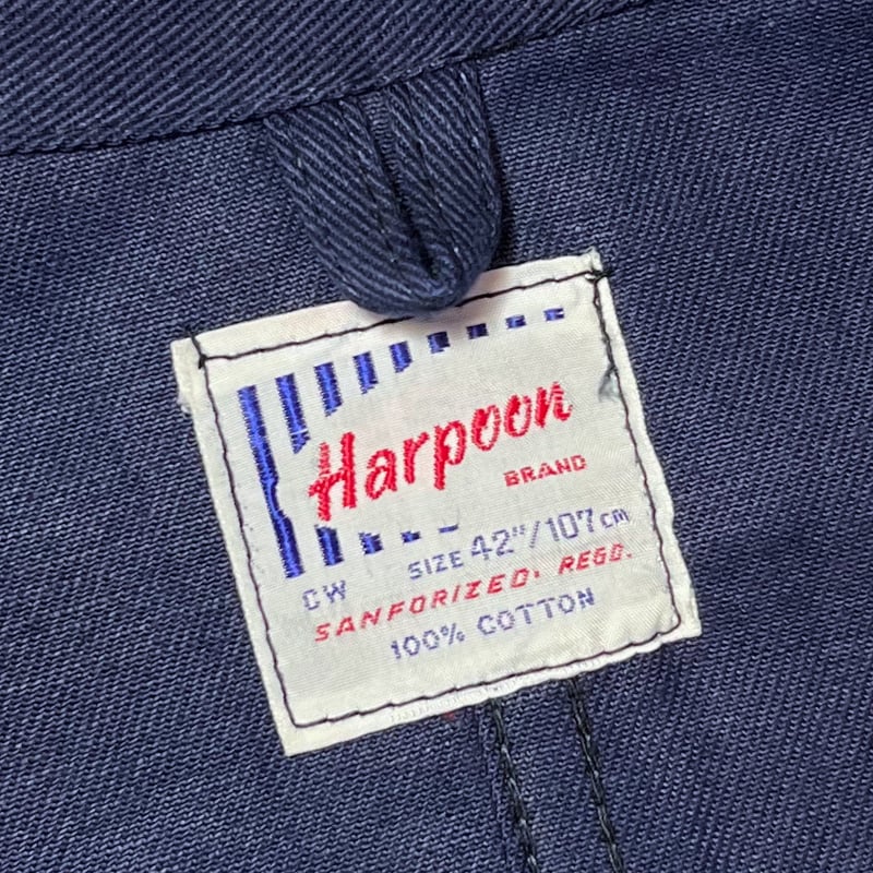 60s MAX &SONS レーヨン ワークジャケット ツートンカラー 1960's Harpoon Work Jacket Deadstock | Unwave