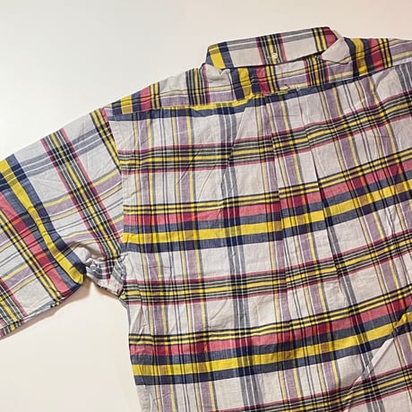 1960's DONEGAL Indian Madras L/S Shirt Deadstock