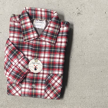 1960's KENTFIELD Flannel L/S Shirt Deadstock