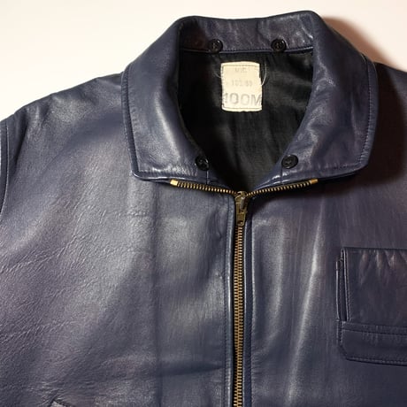 1980's French Military Leather Pilot Jacket