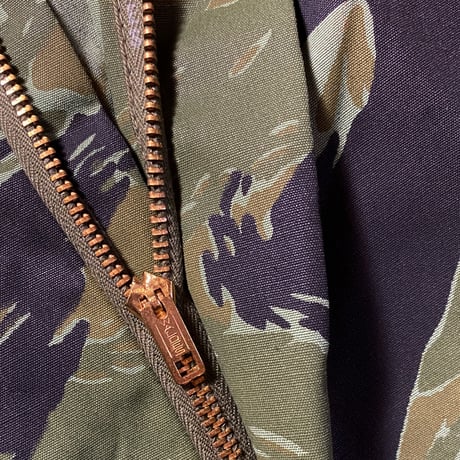 1960's Unknown Civilian Poplin Tiger Stripe Trousers Deadstock