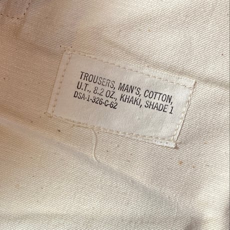 1960's US.ARMY Chino Trousers Deadstock