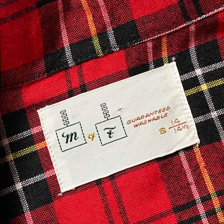 1960's M F Rayon L/S Shirt Deadstock