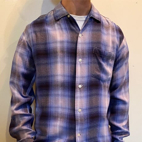 1960's TOWNCRAFT Rayon L/S Shirt