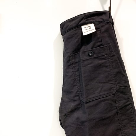 1950's〜 French Unknown Black Moleskin Trousers