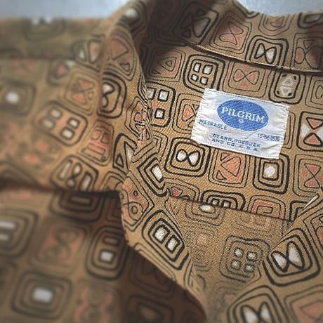 1950's PILGRIM Rayon L/S Shirt