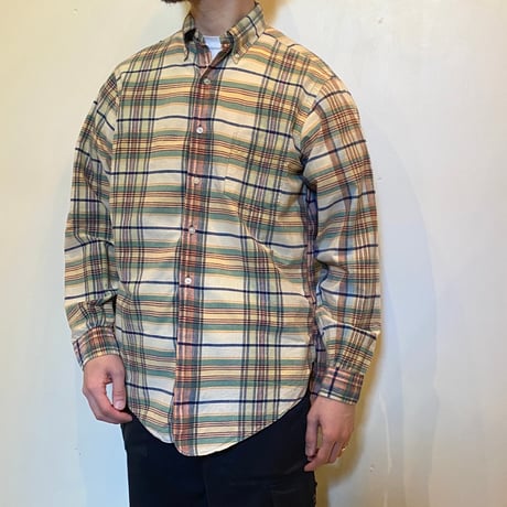1960's WREN LTD. Indian Madras L/S Shirt