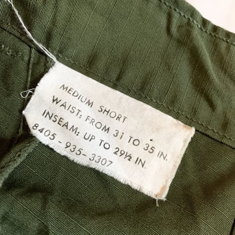 1960's〜 US.ARMY Jungle Fatigue 4th Trousers