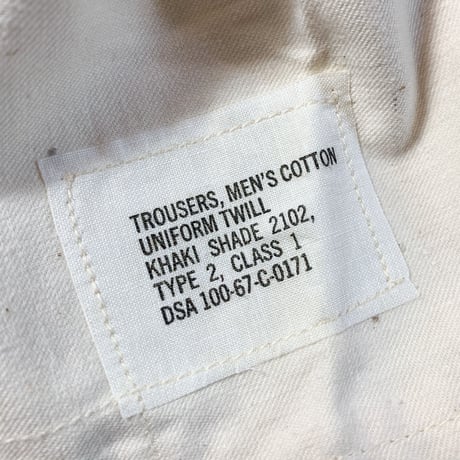1960's US.ARMY Chino Trousers Deadstock