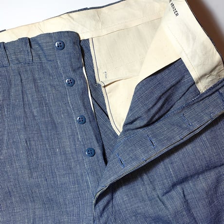 1940's〜 Unknown Pincheck Trousers Deadstock