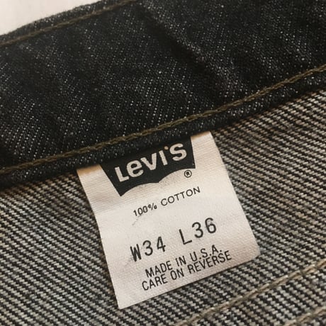 1990's Levi's 505 Black Denim Pants