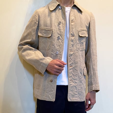 1920〜30's French Unknown Linen Jacket