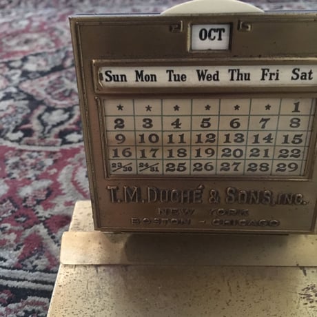 1920〜30's T.M.DUCHE&SONS.INC. Calender