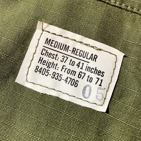 1970's US.ARMY Jungle Fatigue 4th Jacket Deadstock