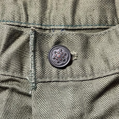 1950's Unknown M-43 Type  Herringbone Trousers Deadstock