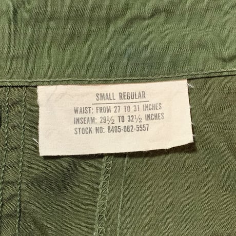 1960's US.ARMY Jungle Fatigue 3rd Trousers