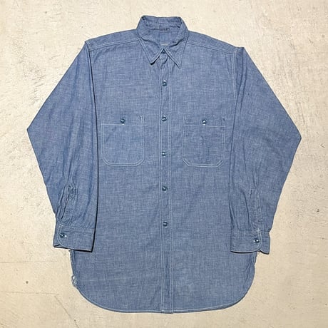 1940's US.NAVY Chambray L/S Shirt