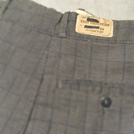1940's TEST Cotton Trousers Deadstock