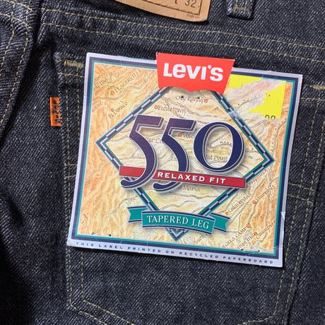 1990's Levi's 550 Black Denim Pants Deadstock