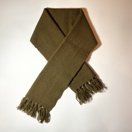 1960's Individually Loomed Wool Muffler
