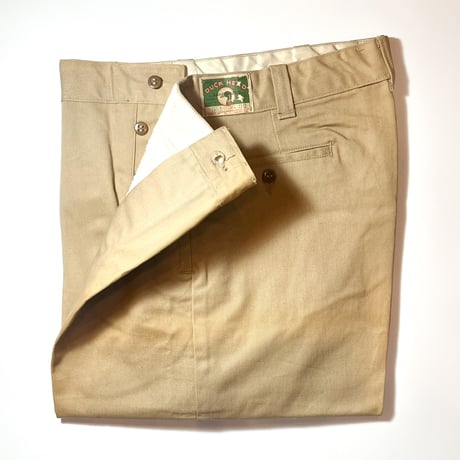 1940's DUCK HEAD Cotton Trousers Deadstock