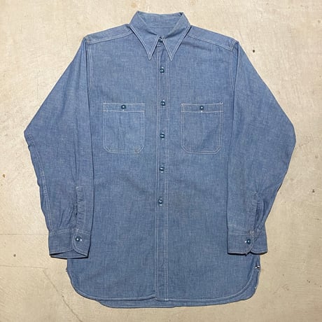 1940's〜 US.NAVY Chambray L/S Shirt