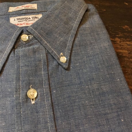 1960's GANT Chambray S/S  Shirt Deadstock