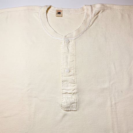 1940〜50's Unknown Henleyneck L/S Tee Deadstock