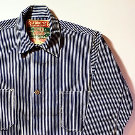1940's STANDARD OVERALL MFG.CO. Random Hickory Coverall Deadstock